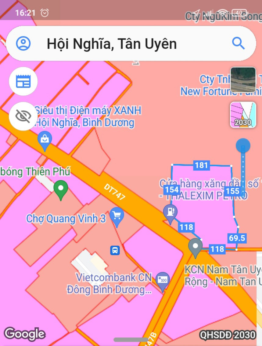 Hơn 4 mẫu đất ngã 4 Hội Nghĩa tiếp giáp DT 747, DT749